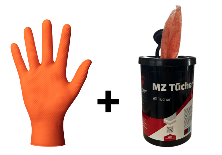 ANGEBOT! Handschuhe+MZ 90 Tücher