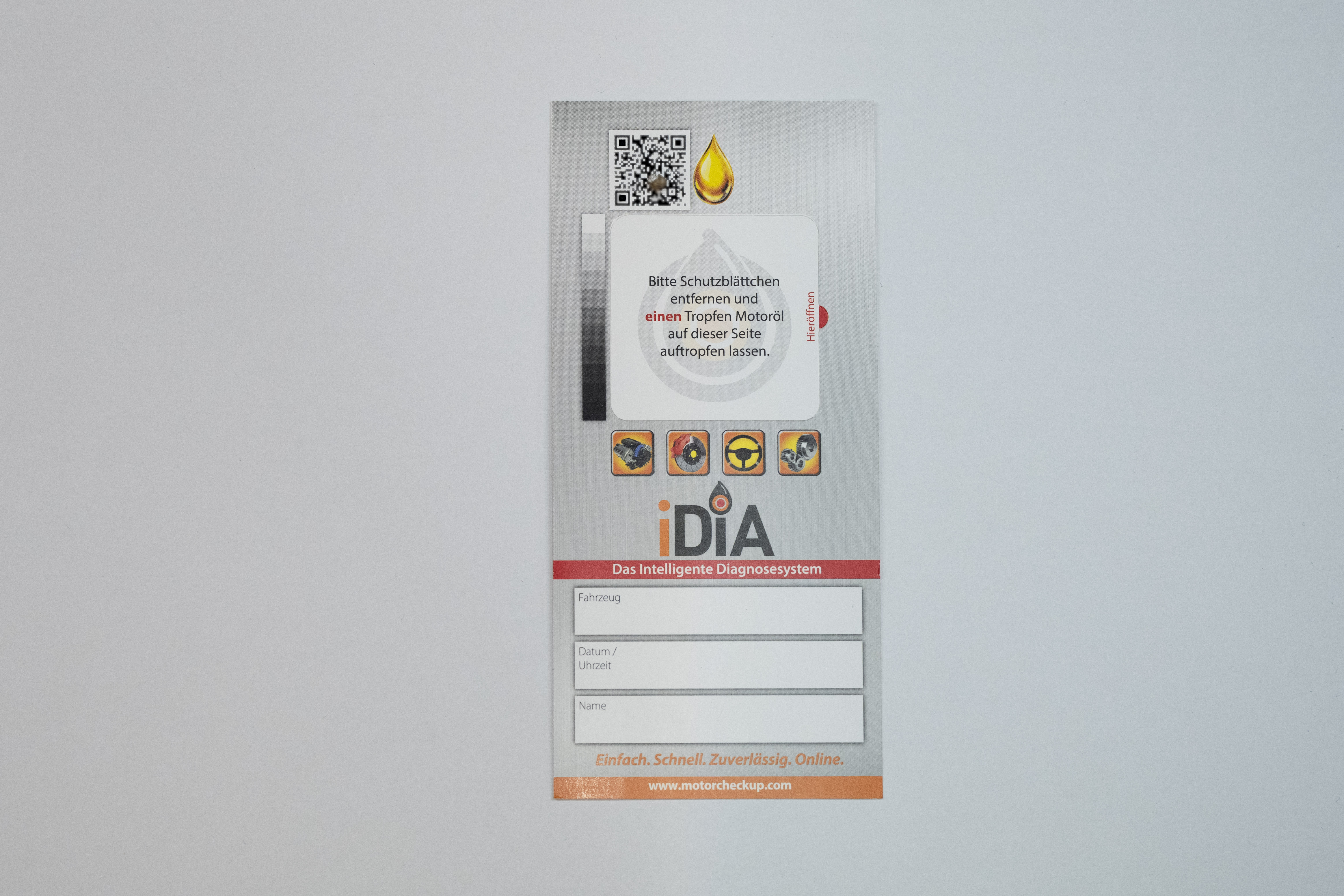 MotorCheckUp Öl-Analyse 1x Öl-Test