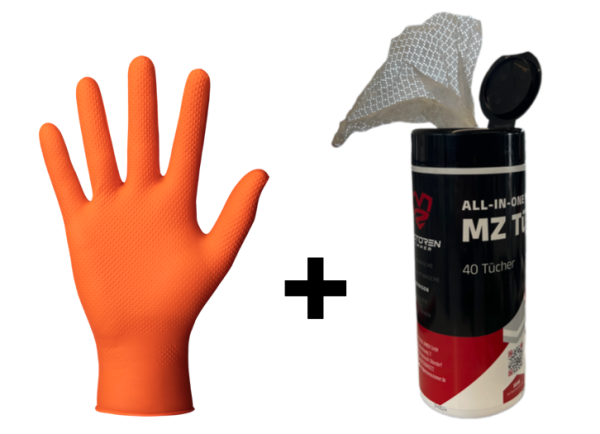 ANGEBOT! Handschuhe+MZ 40 Tücher